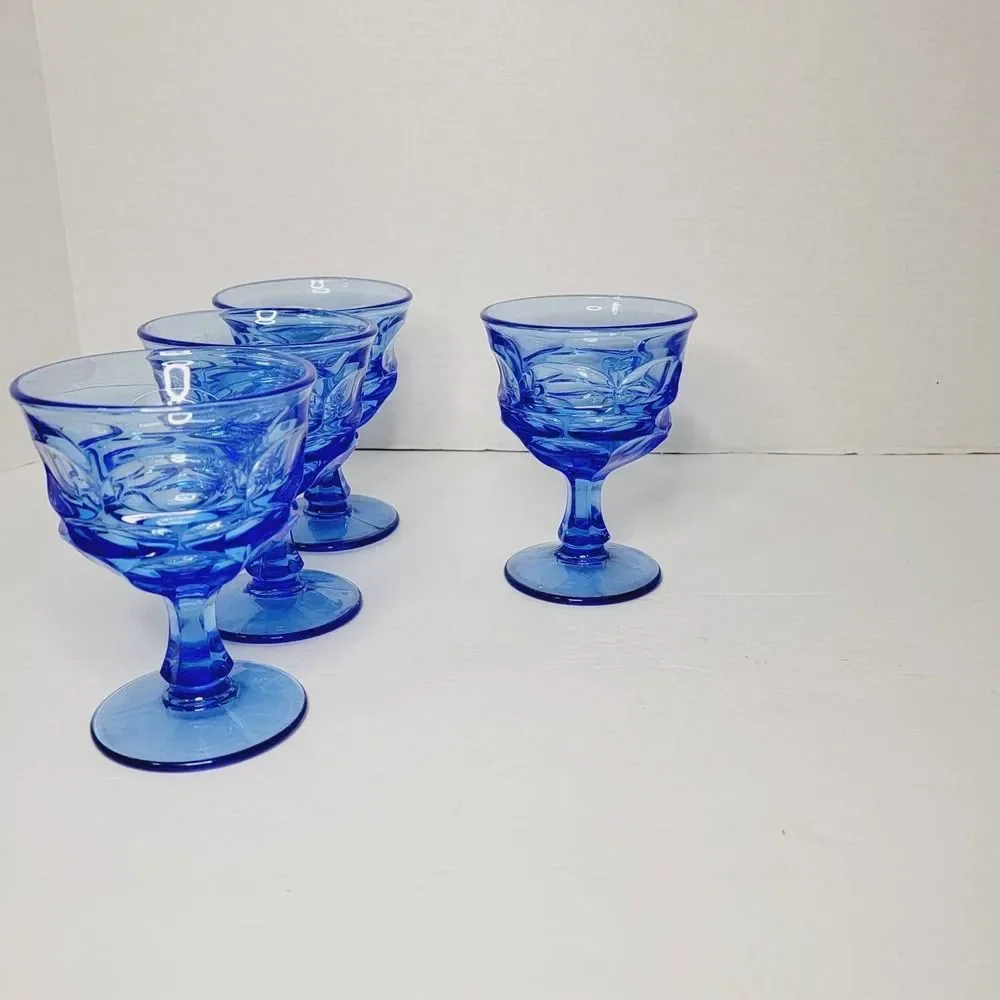 4 Blue HFM Fostoria Argus Sherberts- Henry Ford Museum - Picture 4 of 4